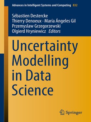 cover image of Uncertainty Modelling in Data Science